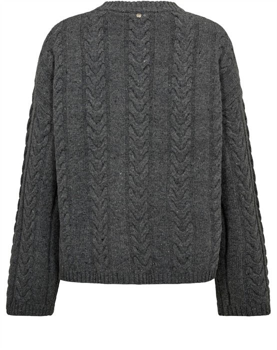 MMBryndis Crewneck Strik - Mockingbird